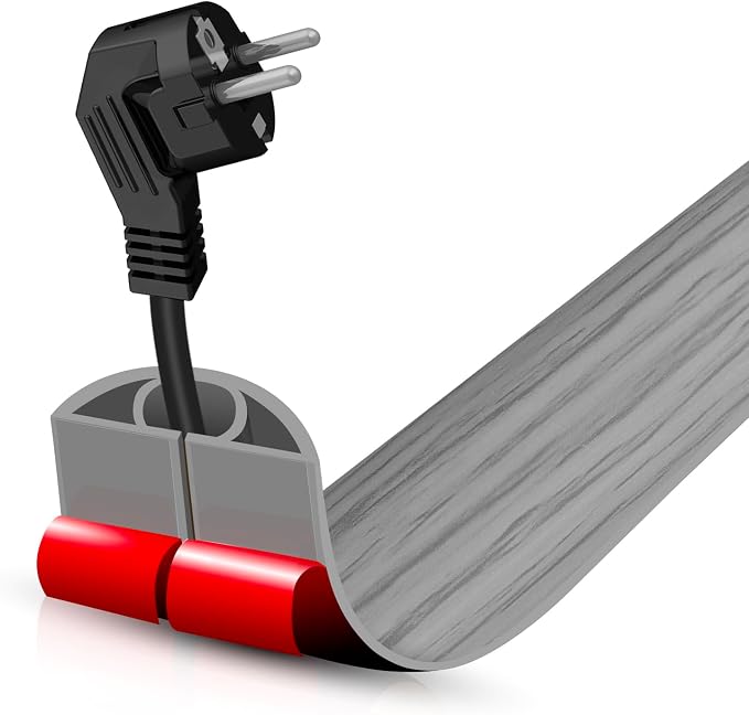 Floor Cord Cover Self Adhesive Cord Hider, 3.3FT Cable Management, Extension by DBHXXMB-HH
