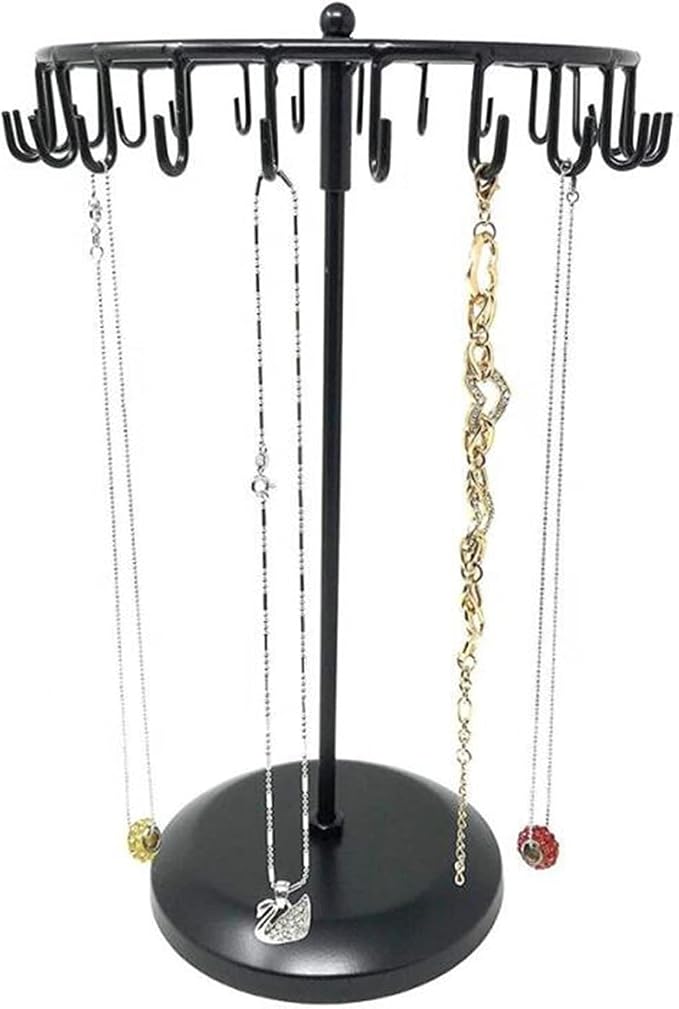 Rotating Necklace Holder Jewelry Organizer Display Stand 14-Inch - Image 4
