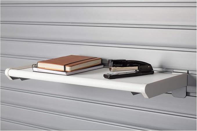 Resin Shelf - 24" with Metal Slatwall Brackets by Unknown