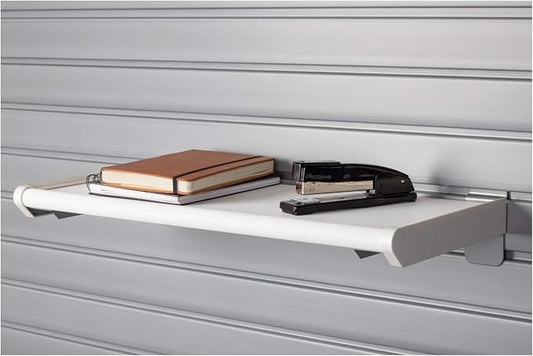 Resin Shelf - 24" with Metal Slatwall Brackets by Unknown