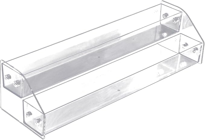 Nail Polish Organizer, 2 Tier Clear Acrylic Nail Polish Holder, Trapezoid Nail - Image 3