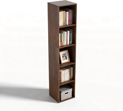 4Cube Storage Organizer, 4 Tier Cube Low Bookcase Freestanding Storage Display - Image 9