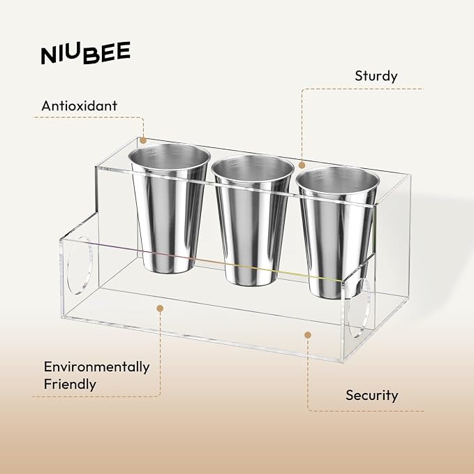 NIUBEE Hair Tool Organizer, Bathroom Countertop Blow Dryer Holder, Vanity Caddy - Image 3
