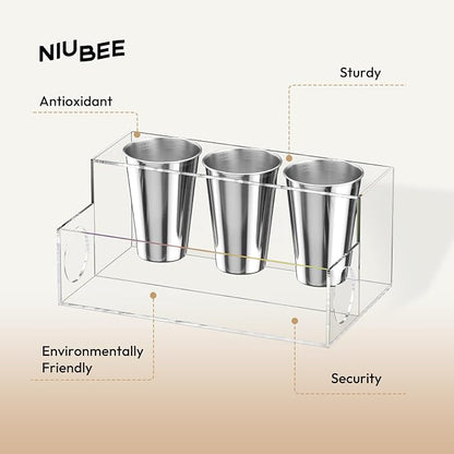 NIUBEE Hair Tool Organizer, Bathroom Countertop Blow Dryer Holder, Vanity Caddy - Image 3