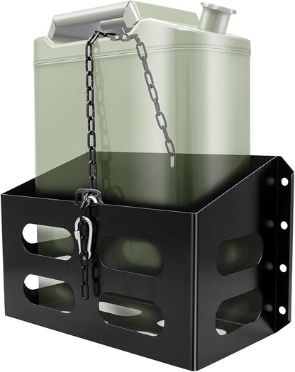 Jerry Gas Cans Holder Rack 5 Gallon/20 Liter, Lockable Metal Steel Jerry by Autdour