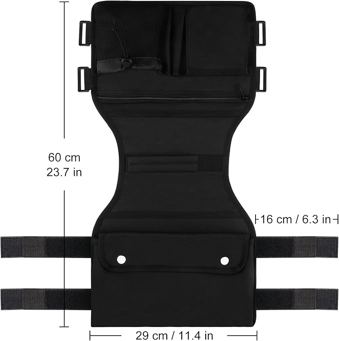 supregear Side Walker Bag, Walker Accessories Bag w/Cup Holder, Folding Walker - Image 2