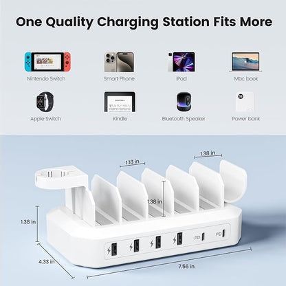 95W Fast Charging Station for Multiple Devices【UL & FCC Tested Safer Charging】 - Image 6