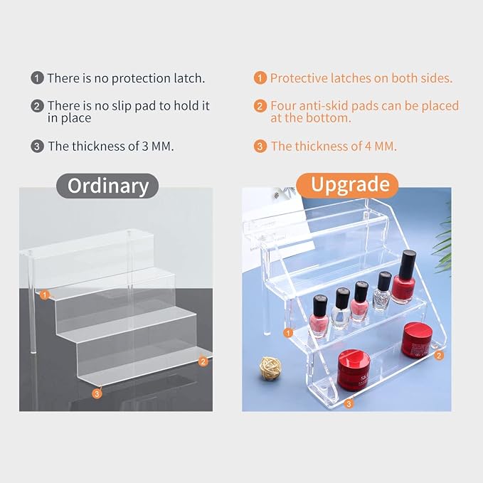 Acrylic Perfume Display Stands Set of 2, 4 Tiered Cupcake Stand, Acrylic Funko - Image 5
