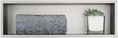 JQK Shower Niche No Tile Need, 304 Stainless Steel Recessed Shower Caddy by Homeimprovement