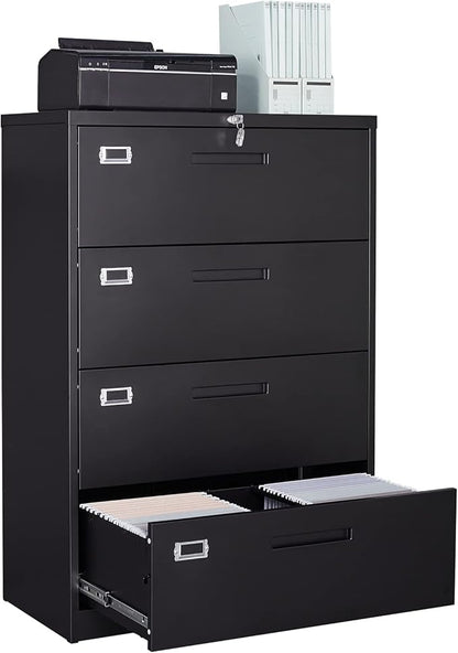 SISESOL 4 Drawer Lateral File Cabinet by SISESOL