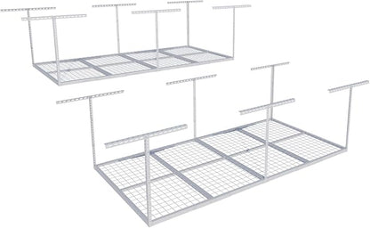 FLEXIMOUNTS 4x8 Overhead Garage Storage Rack, Adjustable Organization System by FLEXIMOUNTS