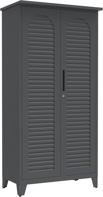 Tall Metal Tool Storage Cabinet - Image 8