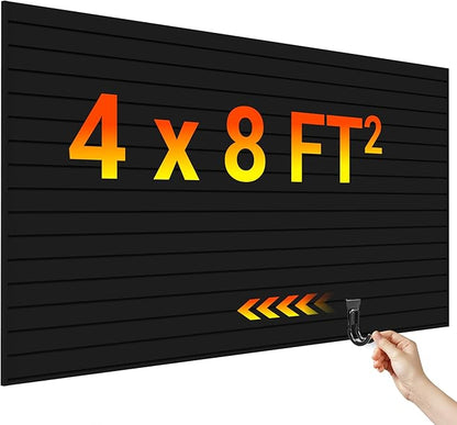 Ezlaino Slat Wall 4FT x 8FT, Versatile PVC Slatwall Paneling w/Long-Lasting by Ezlaino