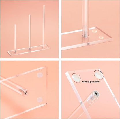 SMUK 3-Tiers Acrylic Scrunchie Holder Stand - Image 8