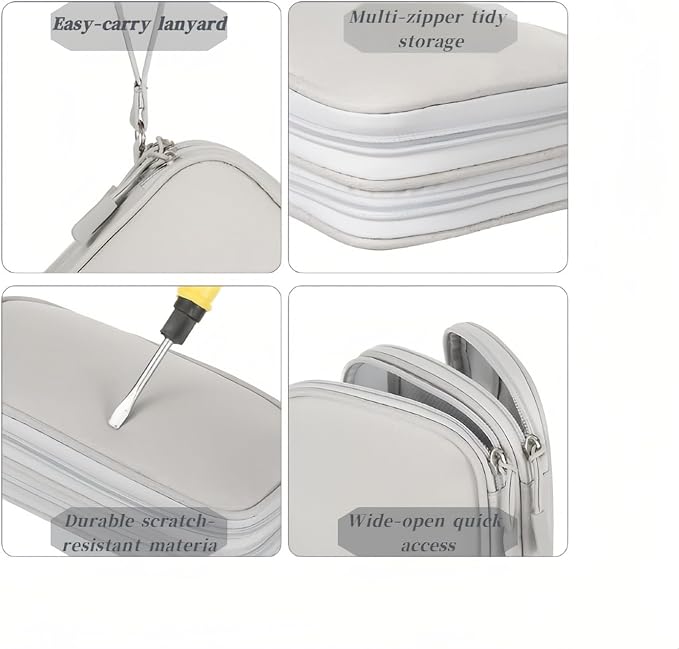 Portable Waterproof Double Layers All-in-One Storage Bag, Travel Cord - Image 5