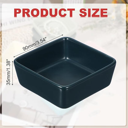PATIKIL Square Paper Clip Holders, Ceramic Bowl Dish Clip Dispenser Organizer - Image 2