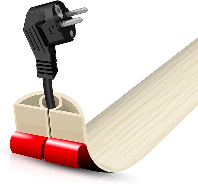 Floor Cord Cover Self Adhesive Cord Hider, 3.3FT Cable Management, Extension by DBHXXMB-HH