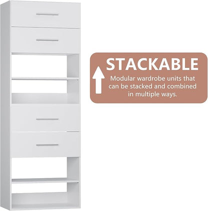 Modular Wood Closet System Tower - Image 5