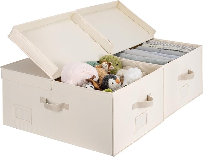StorageWorks 55L Extra Large Fabric Storage Bins by StorageWorks