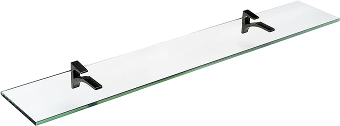 Spancraft Glass C-4.75x18-Black Cardinal Glass Shelf, 4.75" x 18" by Spancraft