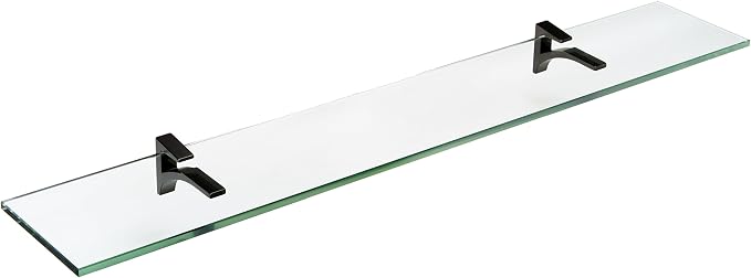 Spancraft Glass C-4.75x24-Black Cardinal Glass Shelf, 4.75" x 24" by Spancraft