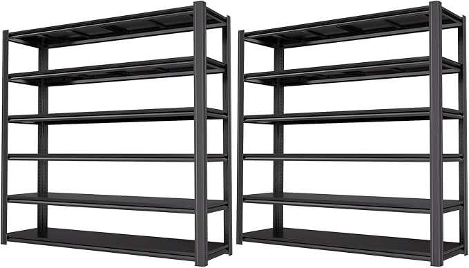 84"H Garage Shelving Heavy Duty Storage Shelves 6000 LBS Adjustable Metal by LIJIUHOME
