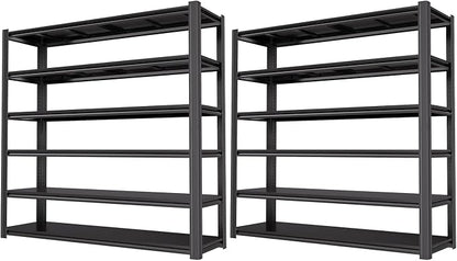 84"H Garage Shelving Heavy Duty Storage Shelves 6000 LBS Adjustable Metal by LIJIUHOME