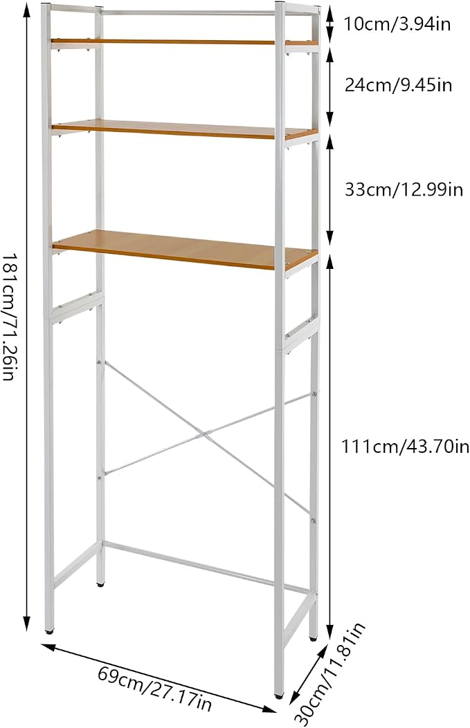 Gdrasuya10 Over The Washer and Dryer Storage Shelf - Image 2