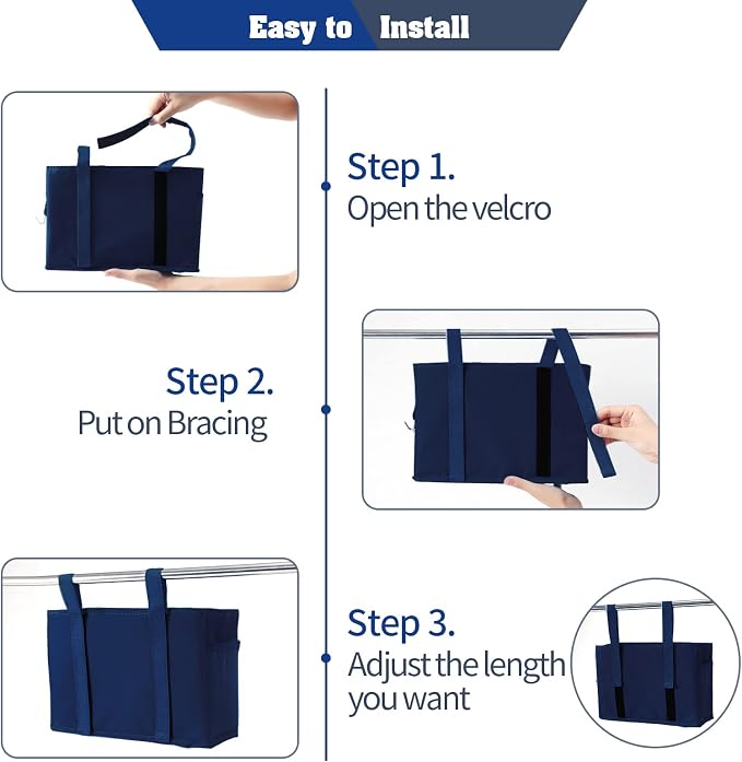 Bseash Bunk Bed Organizer, Bedside Caddy Hanging Bed Organizer Storage Bag - Image 5