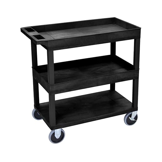 LUXOR EC112HD-B Multipurpose Utility Tub Cart by LuxorWorkspaces
