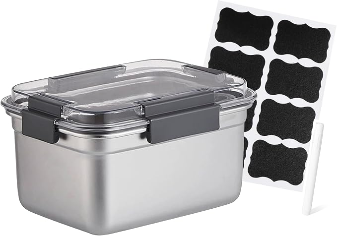 Cheese Container for Refrigerator, Cheese Stainless Steel Container by Unknown