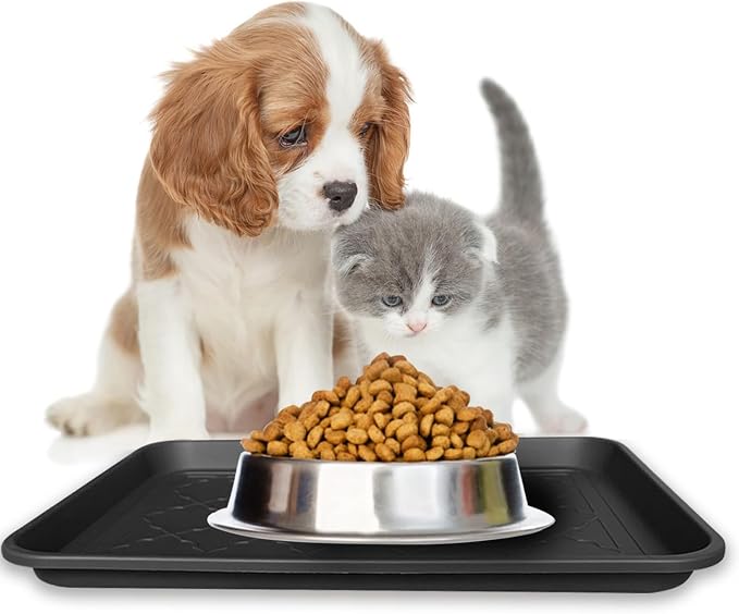 PetLike Boot Tray for Entryway Indoor/Outdoor, Hard Plastic Pet Food Mat 2pack - Image 4