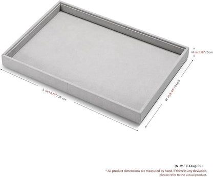 Microfiber Jewelry Tray Stackable Jewelry Organizer Drawer Trays - Image 7