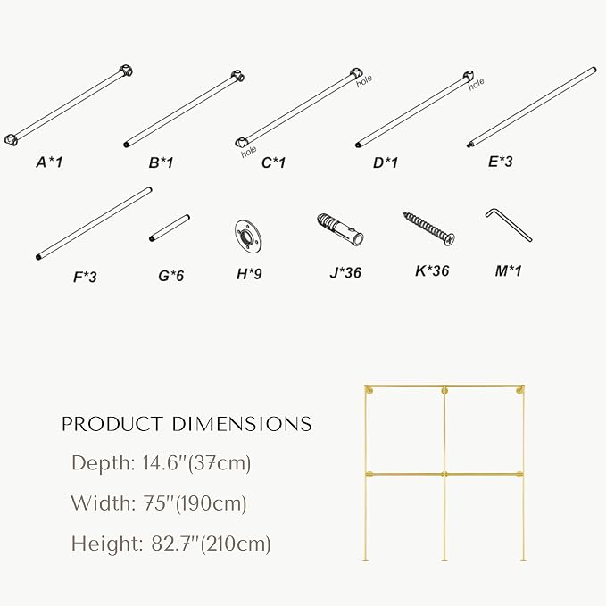 Industrial Pipe Clothing Rack, Heavy Duty Wall Mounted Clothes Rack, Retail - Image 6
