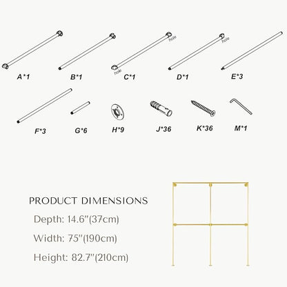 Industrial Pipe Clothing Rack, Heavy Duty Wall Mounted Clothes Rack, Retail - Image 6