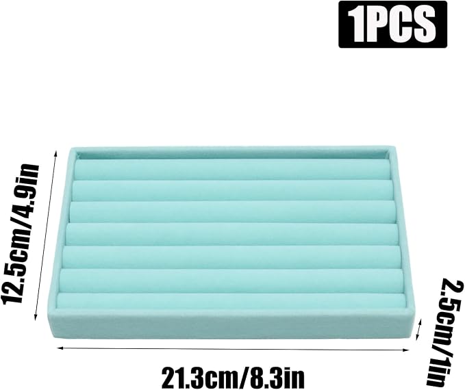 Velvet Jewelry Trays for Drawers, Ring Earring Necklace Bracelet Holder - Image 2