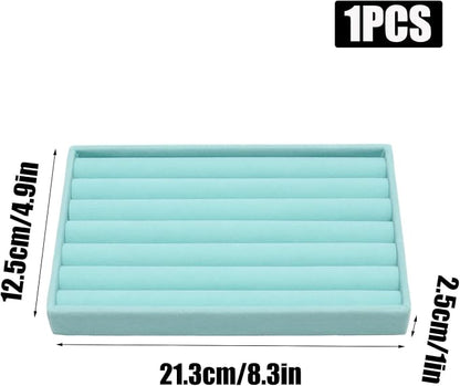 Velvet Jewelry Trays for Drawers, Ring Earring Necklace Bracelet Holder - Image 2