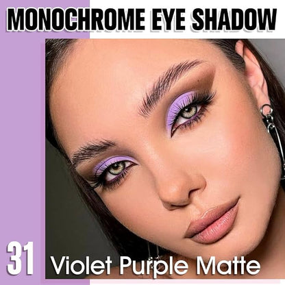Violet Purple Single Matte Eyeshadow Makeup, Neutral Powde Eye Shadow - Image 2