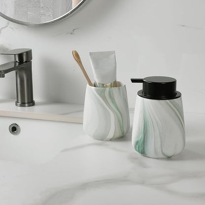 Marble Green Toothbrush Holder for Bathroom - Image 5