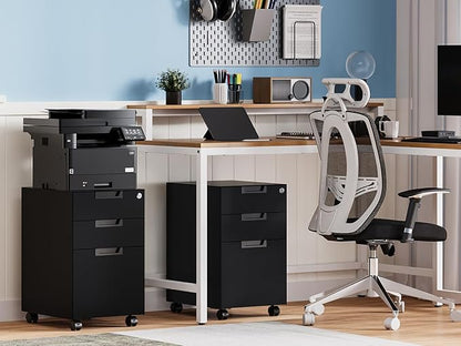 MIIIKO 3 Drawer Filing Cabinet - Image 2