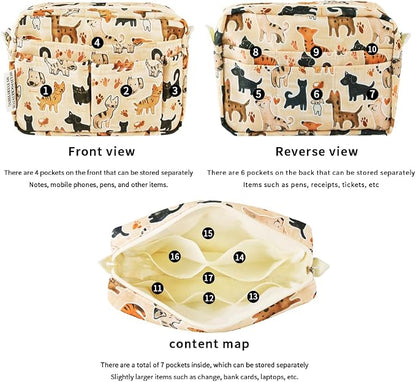 E-WEICHEN Multiple Pockets Portfolio Organizer - Image 4
