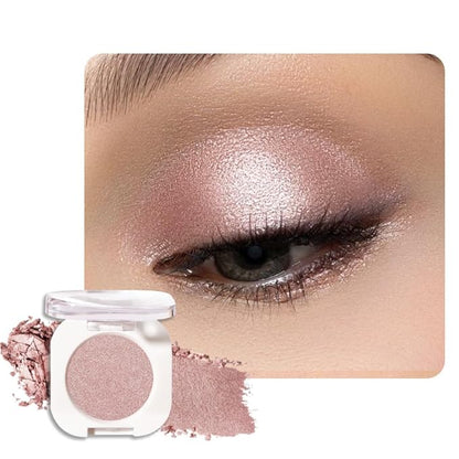 Champagne Shimmer Single Eyeshadow Makeup, Neutral Powde Eye Shadow by HHLTOH