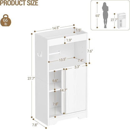 Hzuaneri Slim Bathroom Storage Cabinet, Toilet Paper Cabinet | Toilet Paper - Image 4