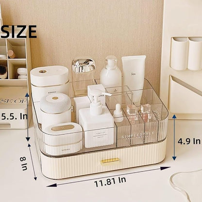 Makeup Organizer with Drawers Stackable Skincare Cosmetic Makeup organization - Image 3