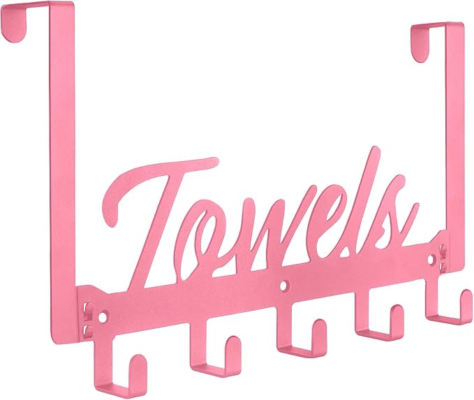 Azmoncy Over The Door Hooks, Towel Rack by Azmoncy
