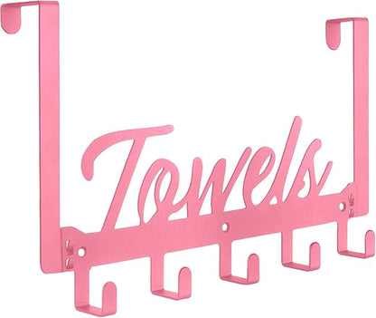 Azmoncy Over The Door Hooks, Towel Rack by Azmoncy