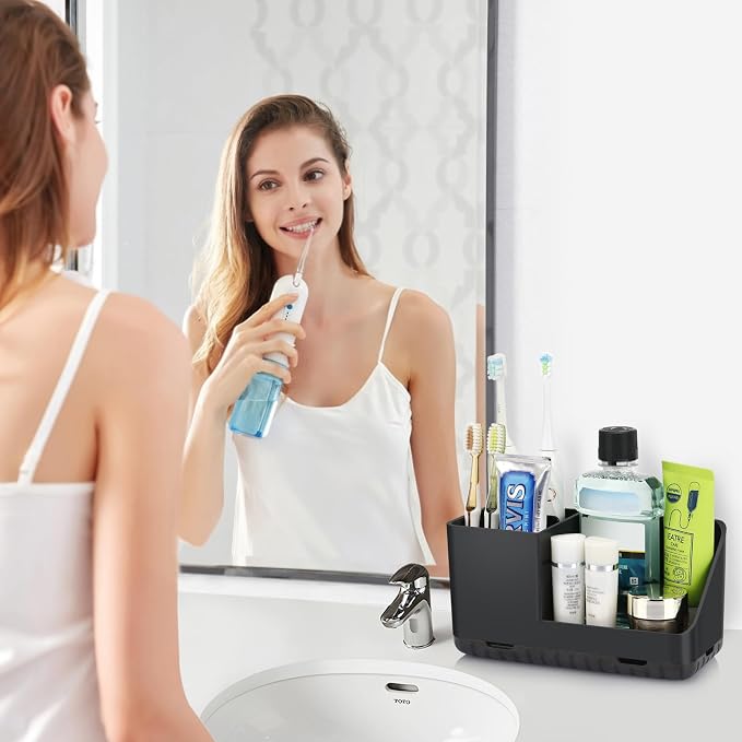 Toothbrush Holders for Bathrooms, Kids Electric Toothbrush and Toothpaste Holder - Image 2