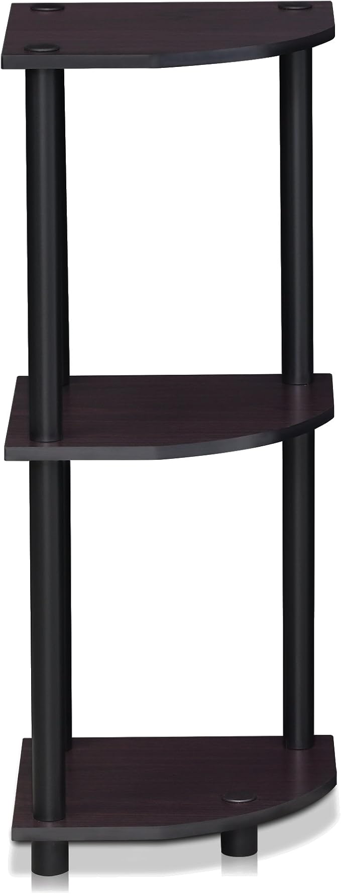 Furinno TURN-N-TUBE Corner Shelf, 3-Tier Corner Bookshelf, Display Storage - Image 7