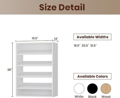 ROOMTEC 19.5" Shoe Shelf Short Tower Closet Unit, Modular Closet System - Image 2