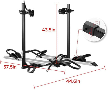 Aluminum Hitch Mounted Bike Carrier 200 LBS Capacity - Image 9